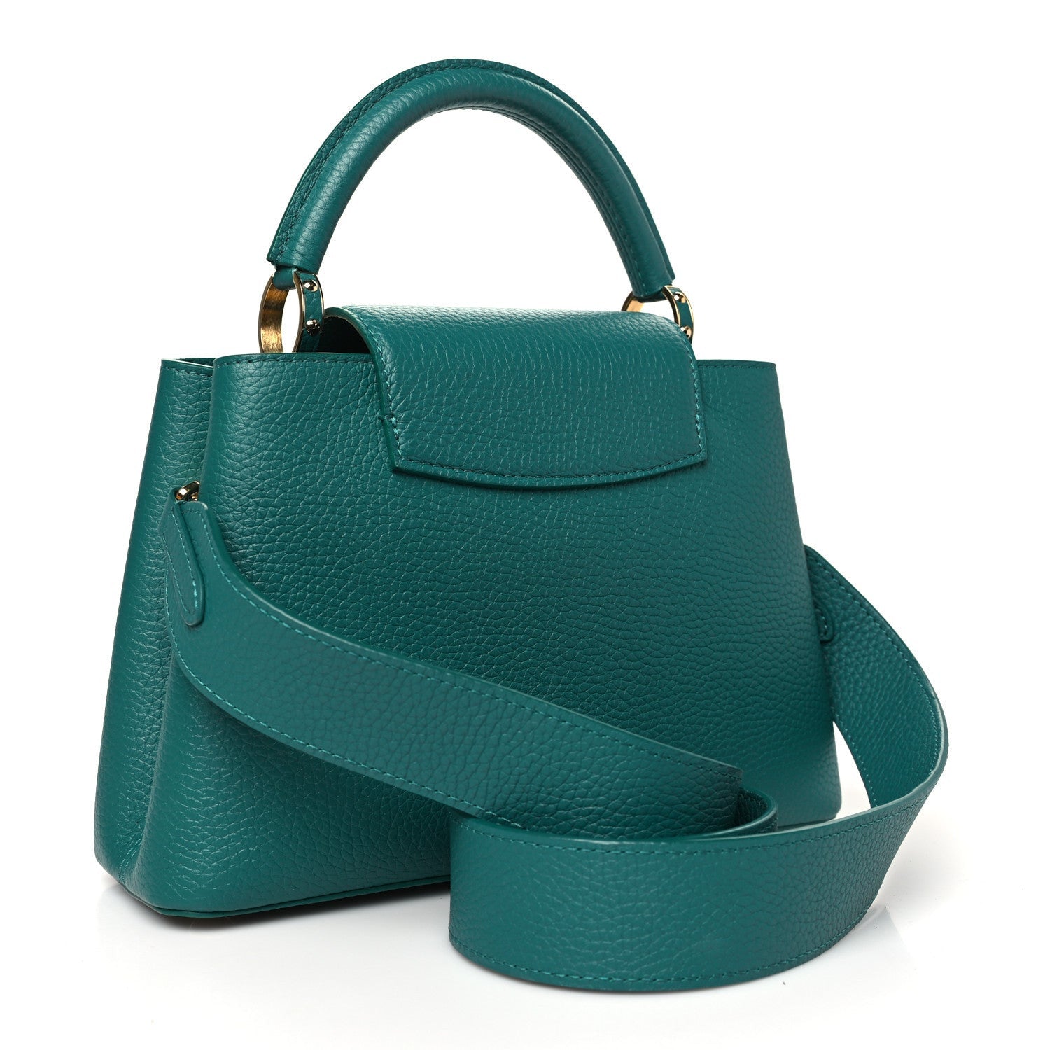 Louis Vuitton Taurillon Capucines BB Emerald 2 of 7