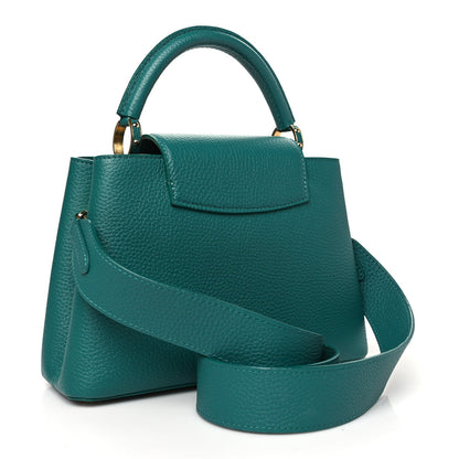 Louis Vuitton Taurillon Capucines BB Emerald 2 of 7