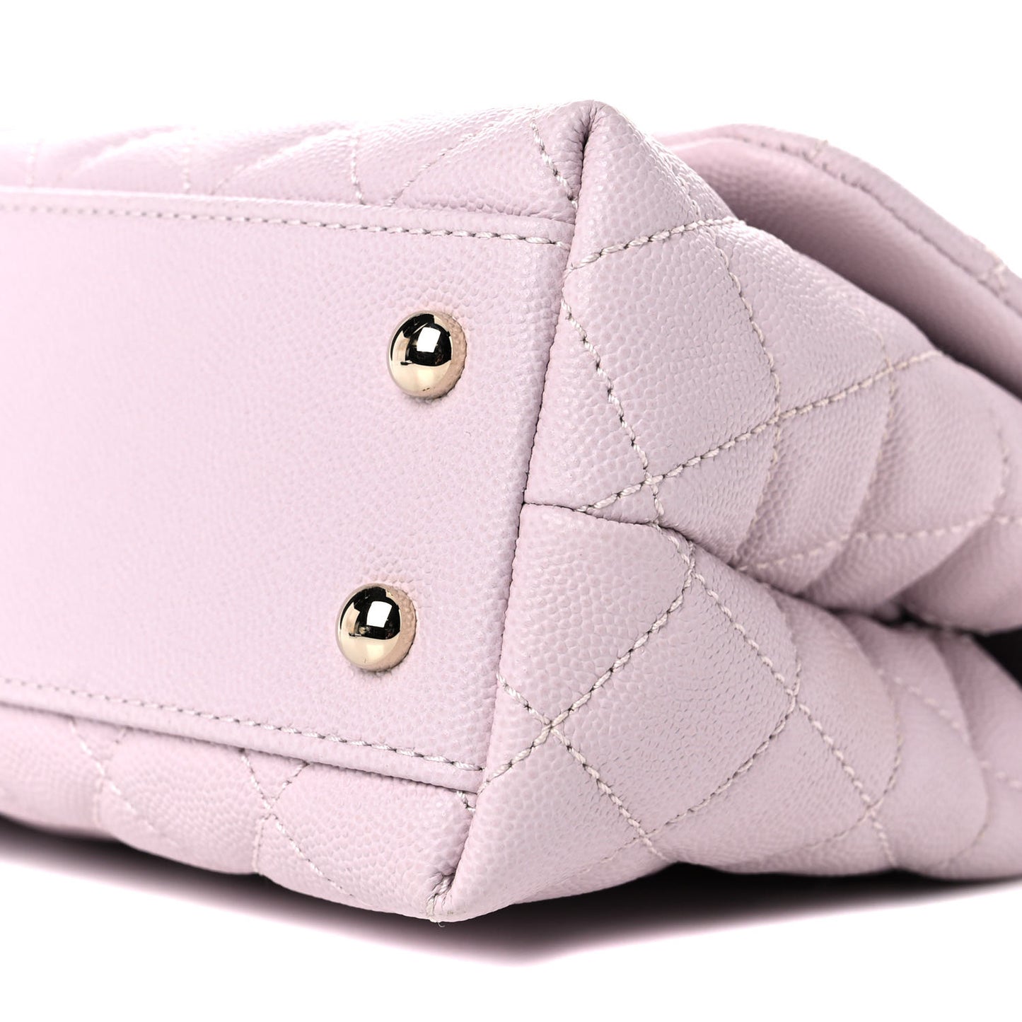 Caviar Quilted Mini Coco Handle Flap Lilas Lilac