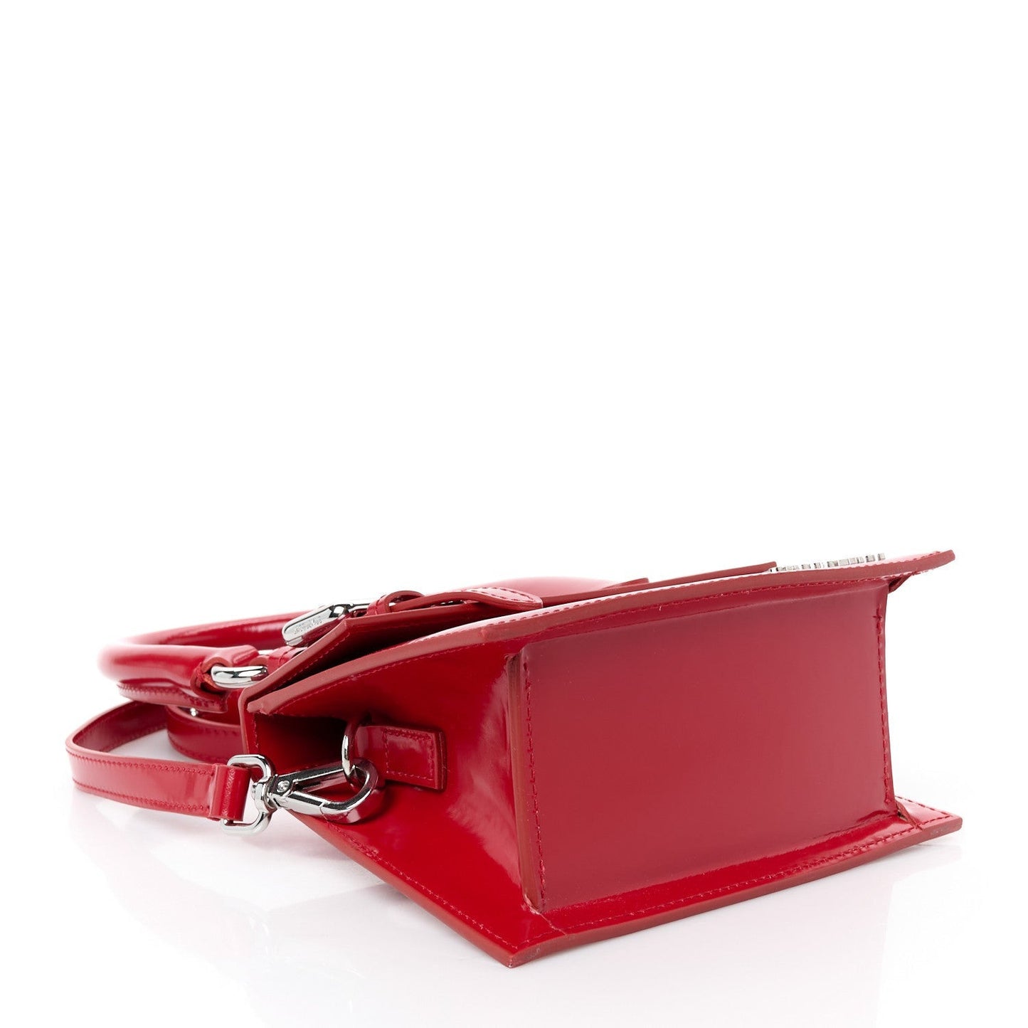 Glazed Calfskin Le Chiquito Boucle Moyen Red