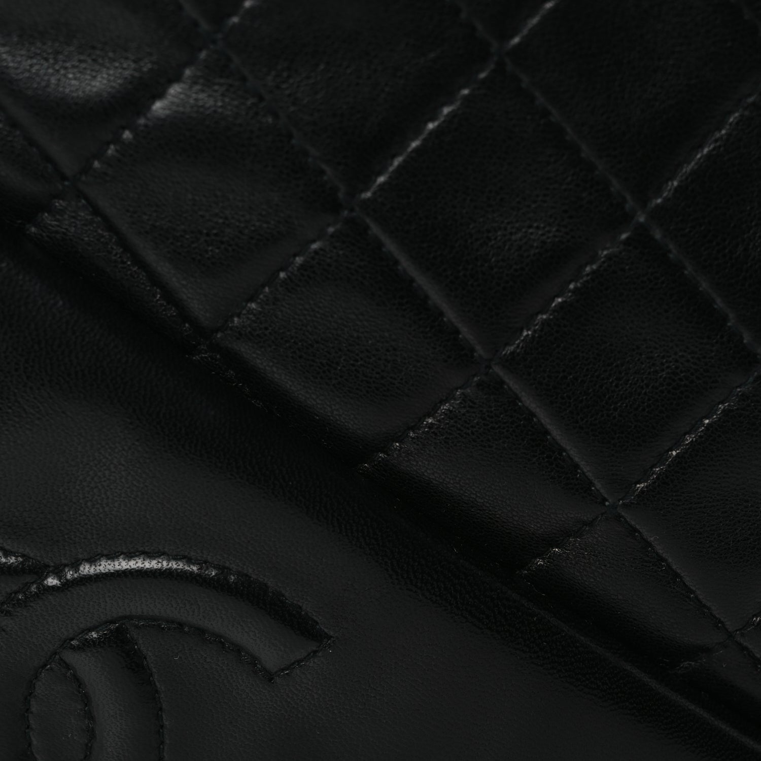 Chanel Lambskin Quilted CC Tassel Flap Camera Case Black 7 of 9