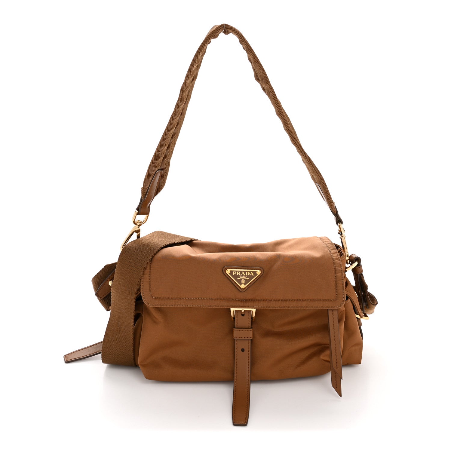 Prada Re-Nylon Medium Explore Shoulder Bag Camel 1 of 11