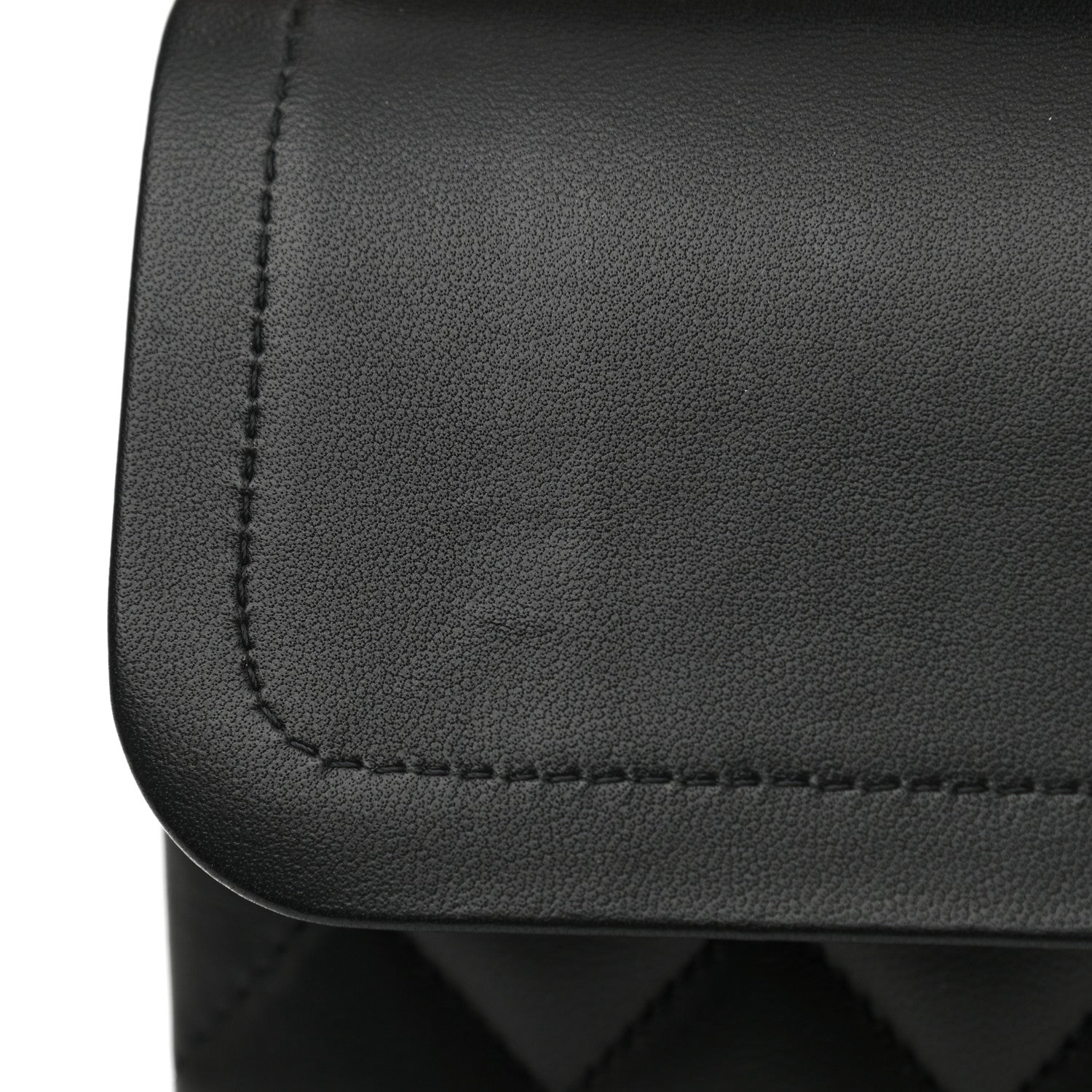 Chanel Lambskin Quilted Medium Double Flap Black 14 of 16