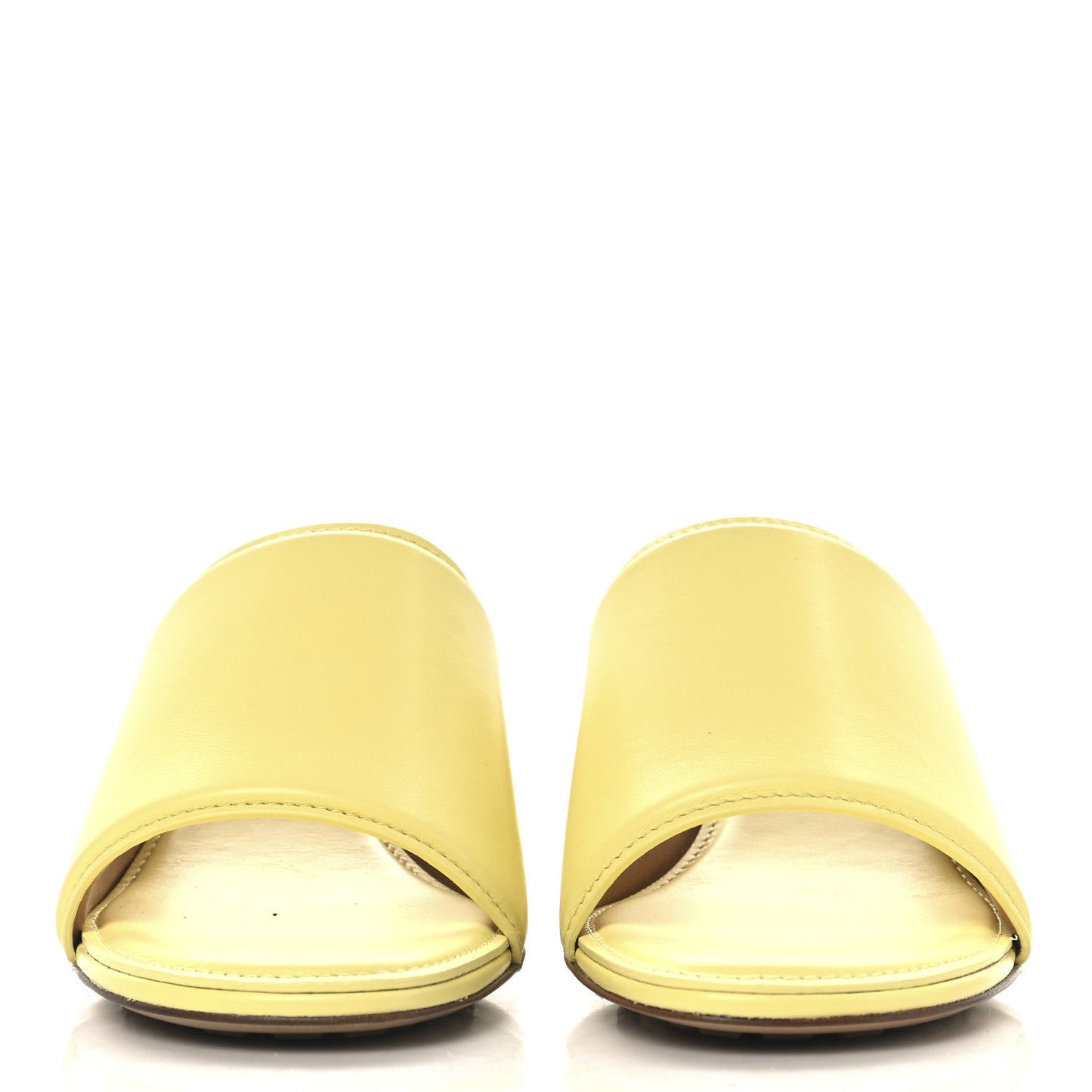 Vienna Calfskin The Band Mule Sandals 38.5 Lemonade