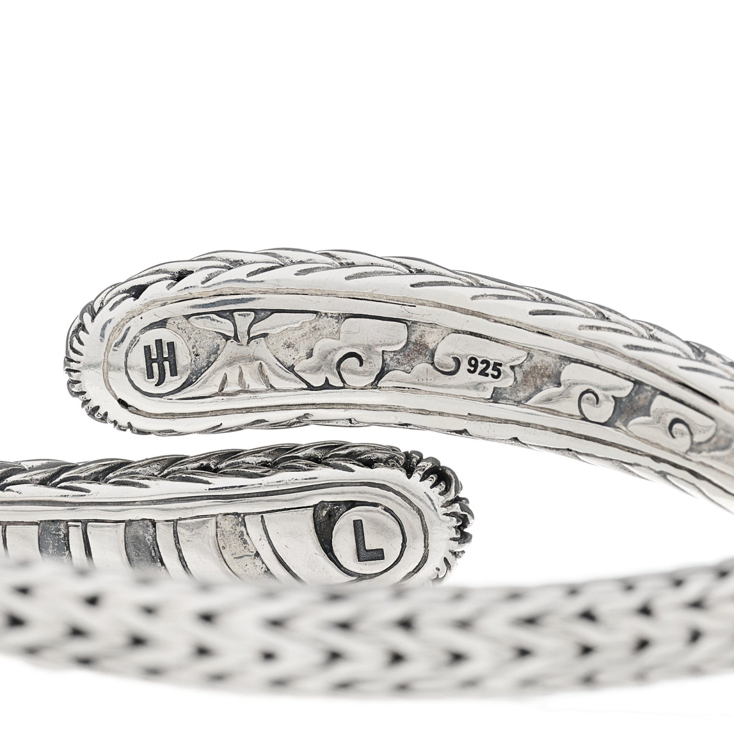 John Hardy Sterling Silver Classic Chain Small Bypass Kick Cuff Bracelet 3 of 3