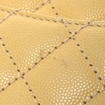 Chanel Caviar Quilted Mini Coco Handle Flap Yellow 12 of 18