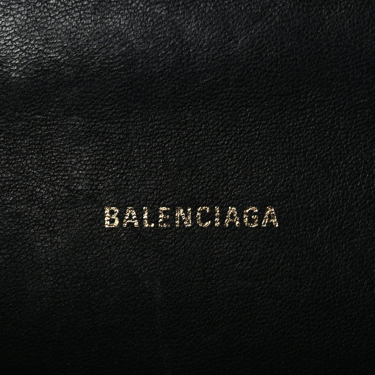 Balenciaga Shiny Calfskin Crocodile Embossed Hourglass Top Handle Bag XS Black 5 of 8