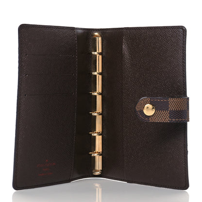 Louis Vuitton Damier Ebene Small Ring Agenda Cover 5 of 9