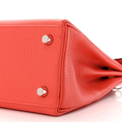 Hermes Togo Lizard Kelly Retourne Touch 25 Capucine 10 of 11