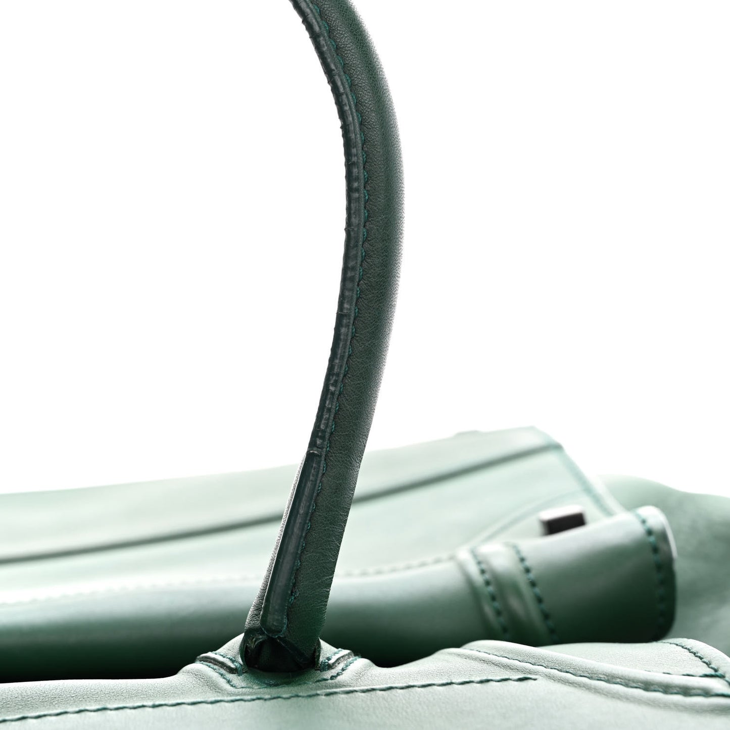 Supple Calfskin Medium Phantom Luggage Emerald