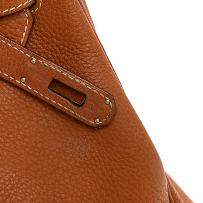 Hermes Taurillon Clemence Birkin 35 Gold 7 of 15