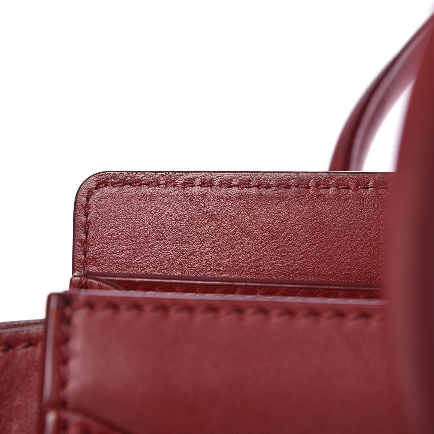 Smooth Calfskin Micro Luggage Rust