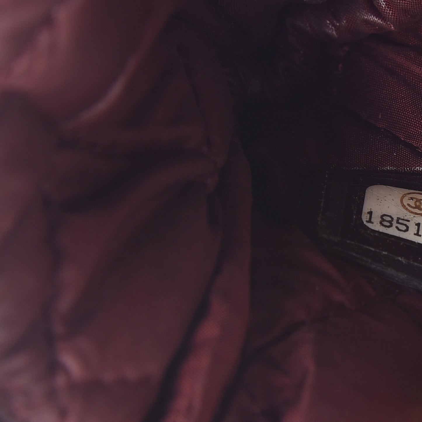 Nylon Quilted Small Cosmetic Case Black