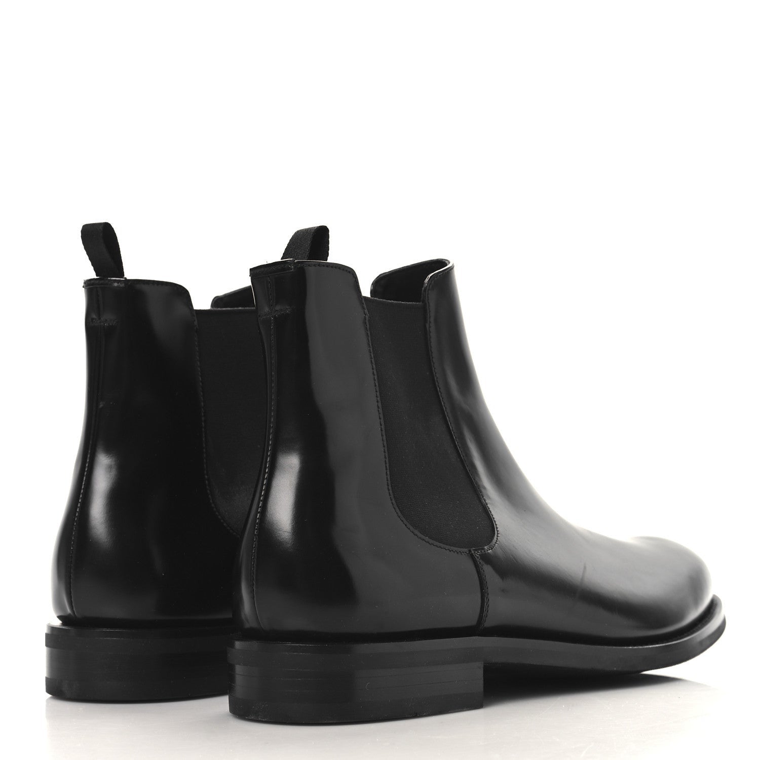 Prada Spazzolato Mens Chelsea Boots 12 Black 5 of 7