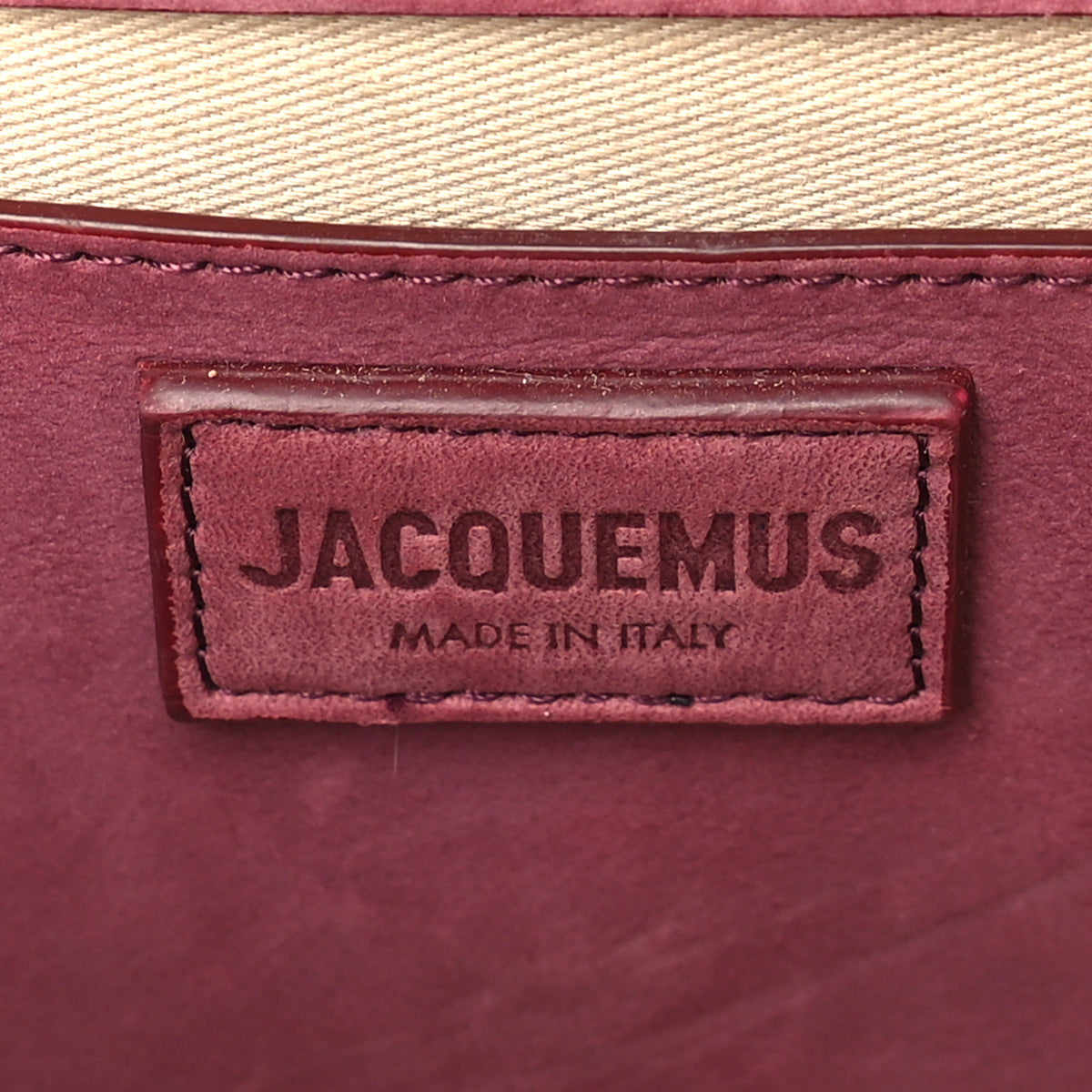 Jacquemus Nubuck Le Bambinou  Burgundy 5 of 8