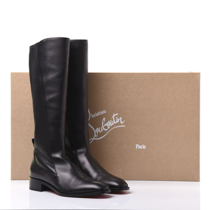 Christian Louboutin Nappa Tagastretch Flat Knee Boots 39 Black 9 of 9