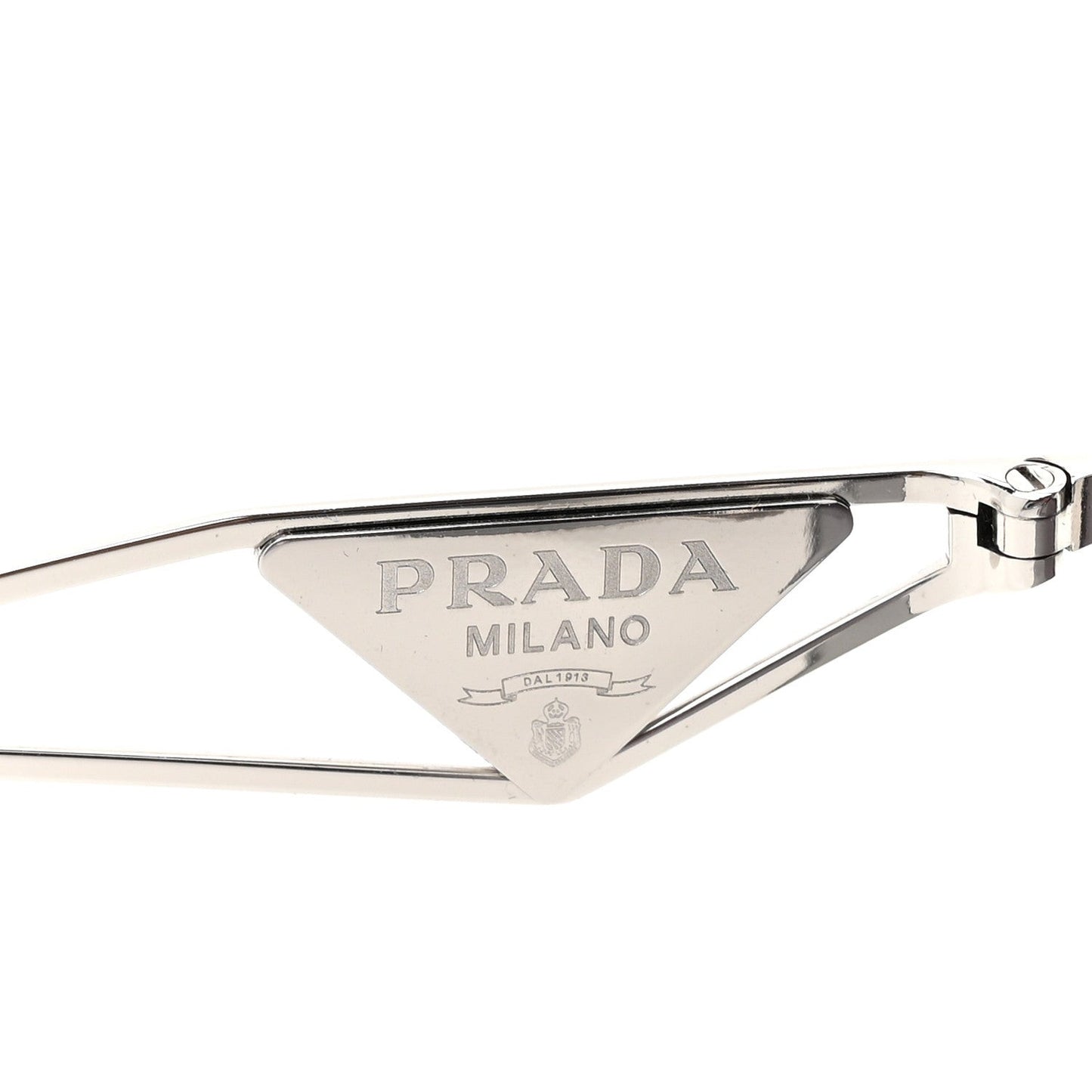 Metal Symbole Triangle Logo Sunglasses SPR57Y Smoky Grey