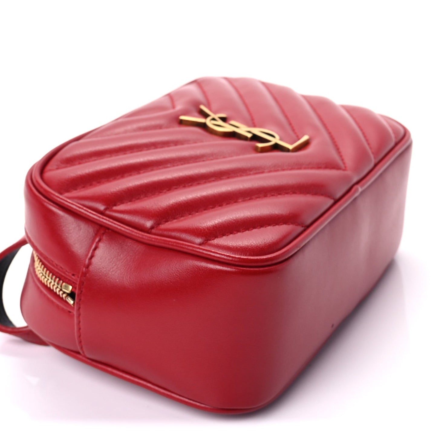 Calfskin Matelasse Monogram Lou Belt Bag Rouge Eros