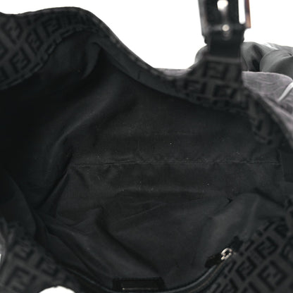 Fendi Zucchino Vitello Shoulder Bag Black 4 of 8