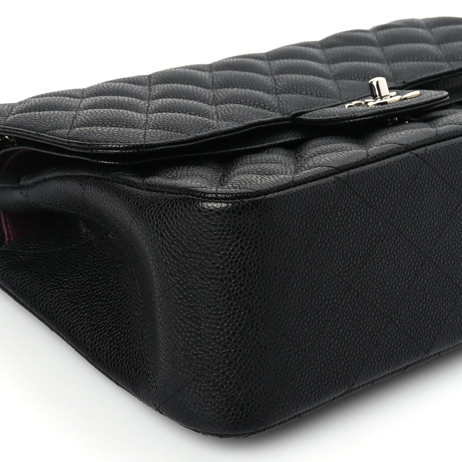 Chanel Caviar Quilted Jumbo Double Flap Black 8 of 9