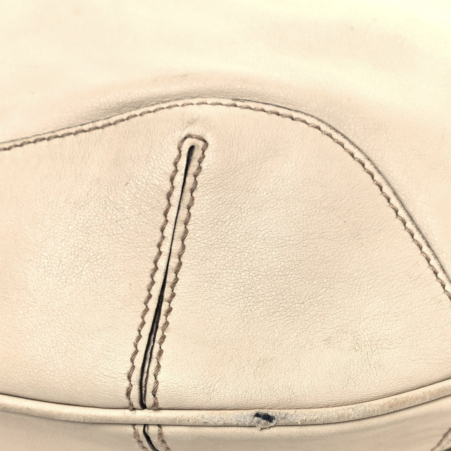 Calfskin Peggy Bamboo Top Handle Hobo Ivory