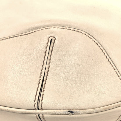 Gucci Calfskin Peggy Bamboo Top Handle Hobo Ivory 10 of 23