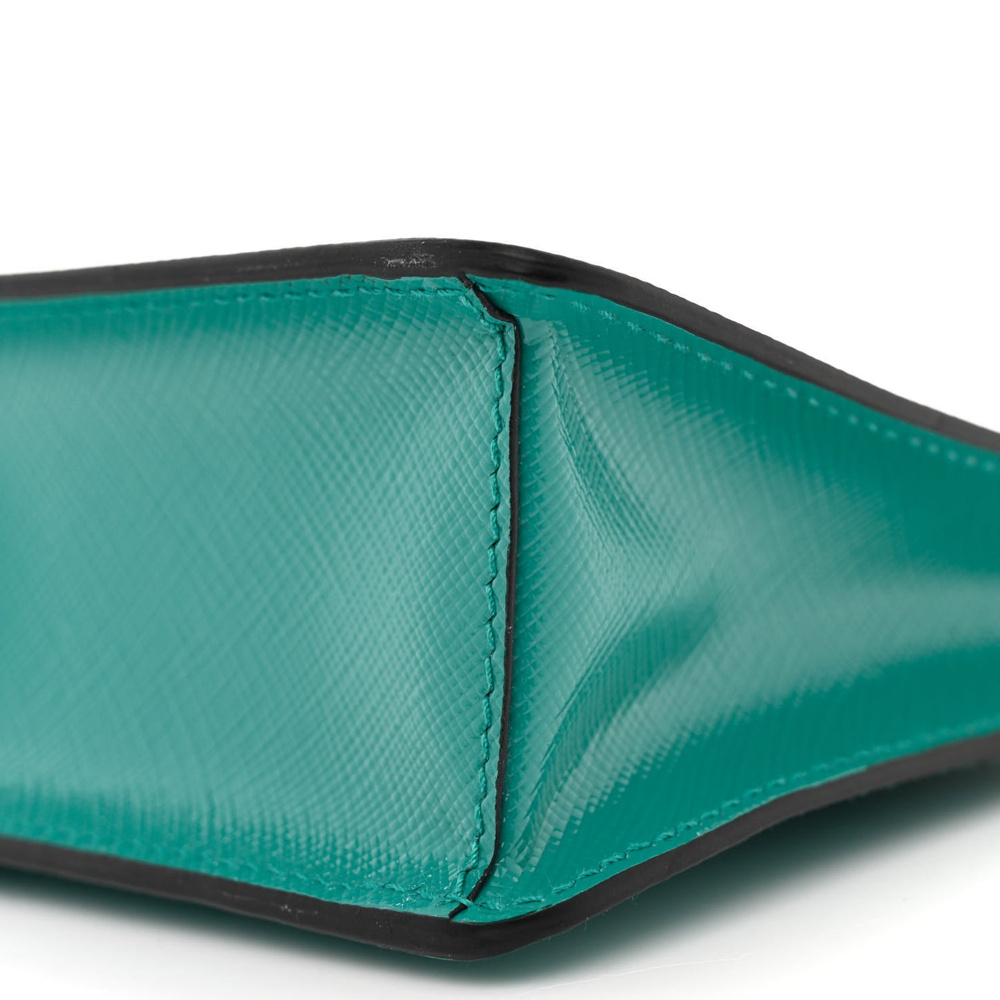 Saffiano Vernice Chain Crossbody Bag Assenzio