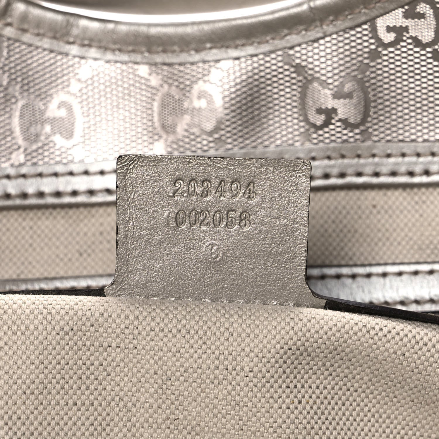 Gucci Imprime Monogram Medium Joy Shoulder Bag Silver 6 of 12
