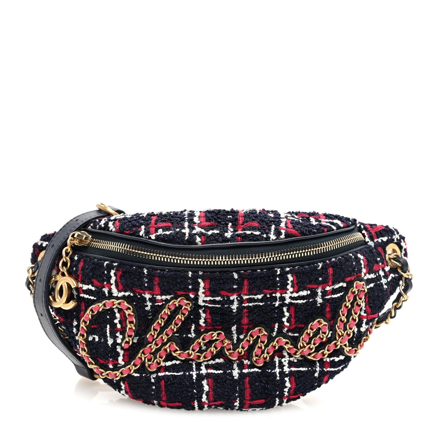 Chanel Tweed Quilted Chain 20s Signe Waist Bag Multicolor 1 of 7