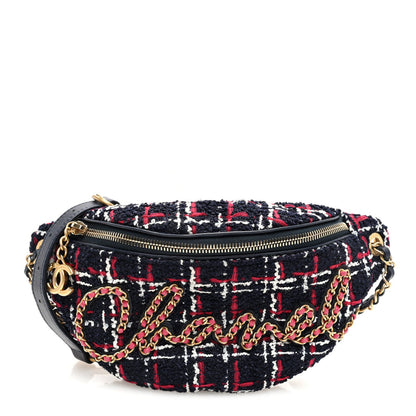 Chanel Tweed Quilted Chain 20s Signe Waist Bag Multicolor 1 of 7