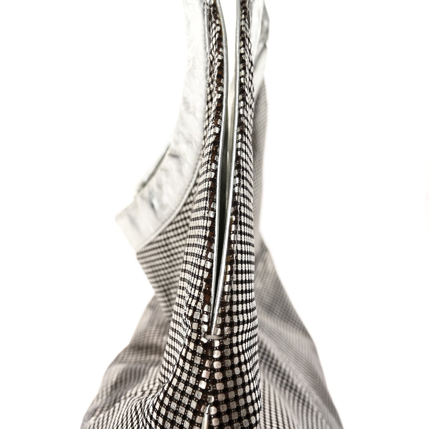 Chanel Metallic Perforated Lambskin Hollywood Hobo Silver 11 of 11