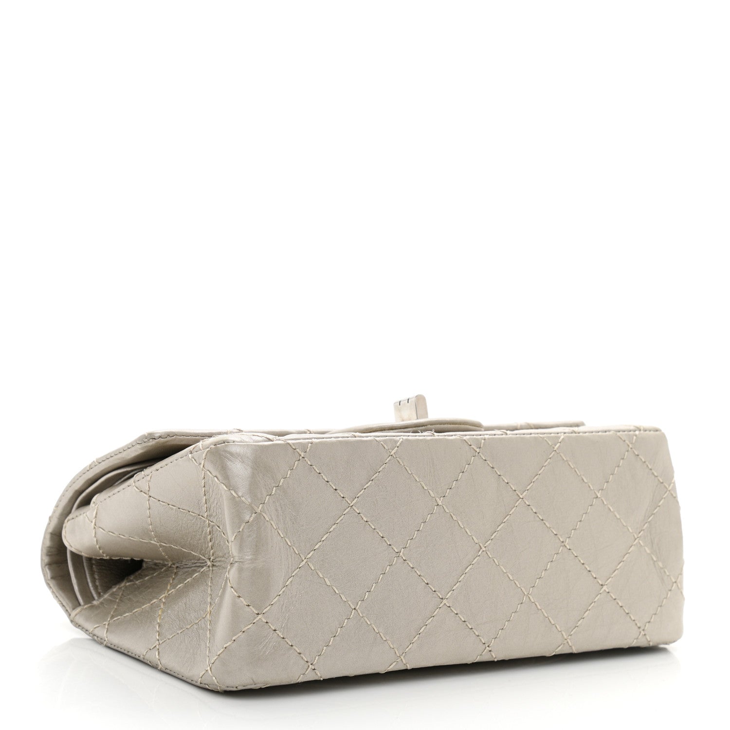 Chanel Metallic Calfskin Quilted 2.55 Reissue 224 Flap Silver 4 of 10