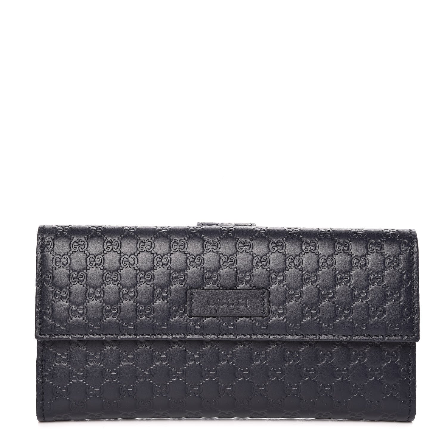 Gucci Microguccissima Continental Flap Wallet Navy 1 of 9