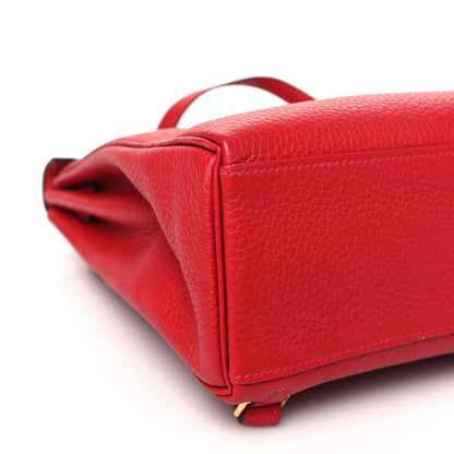 Hermes Taurillon Clemence Kelly Ado Backpack Rouge Casaque 9 of 10