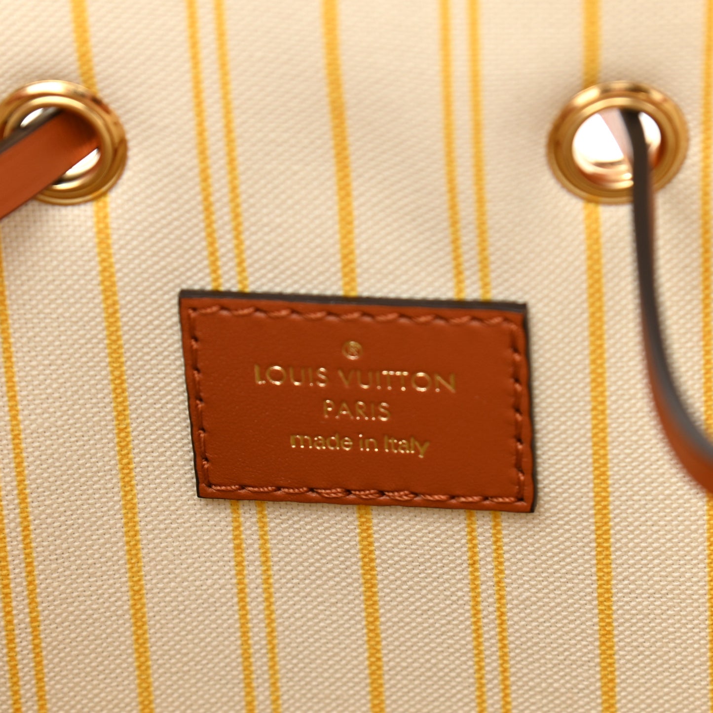 Raffia Calfskin Monogram Neonoe MM Tan