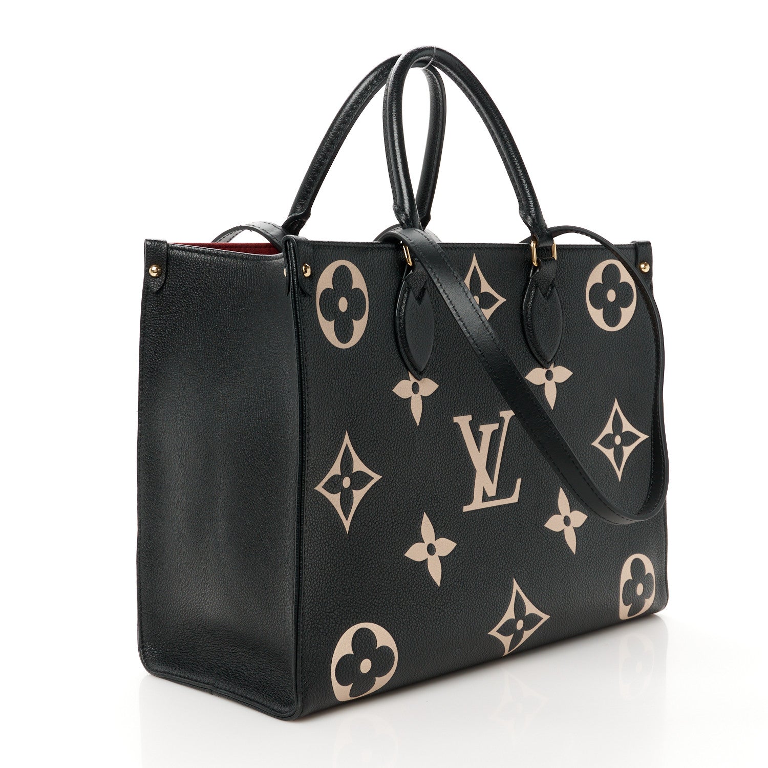 Louis Vuitton Empreinte Monogram Giant Onthego MM Black Beige 3 of 10