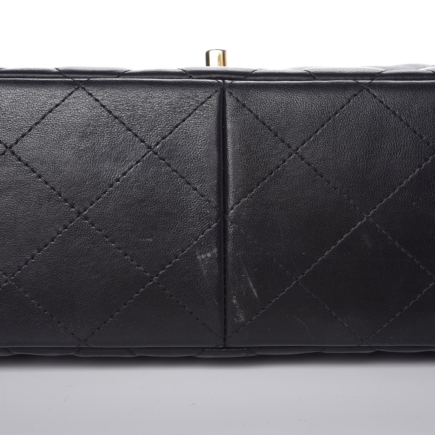 Chanel Lambskin Quilted Jumbo Double Flap Black 9 of 12