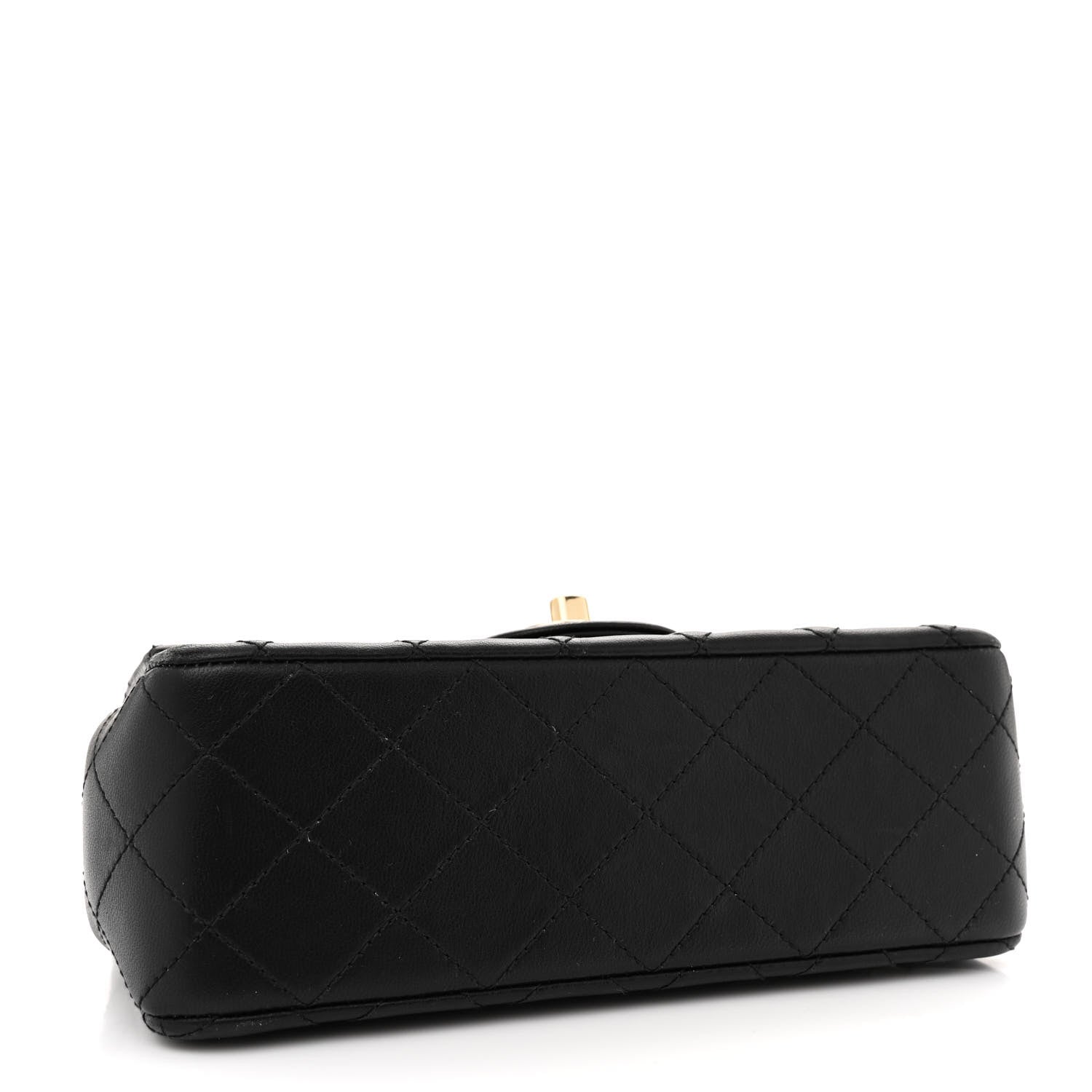 Chanel Lambskin Quilted Mini Rectangular Flap Black 4 of 13