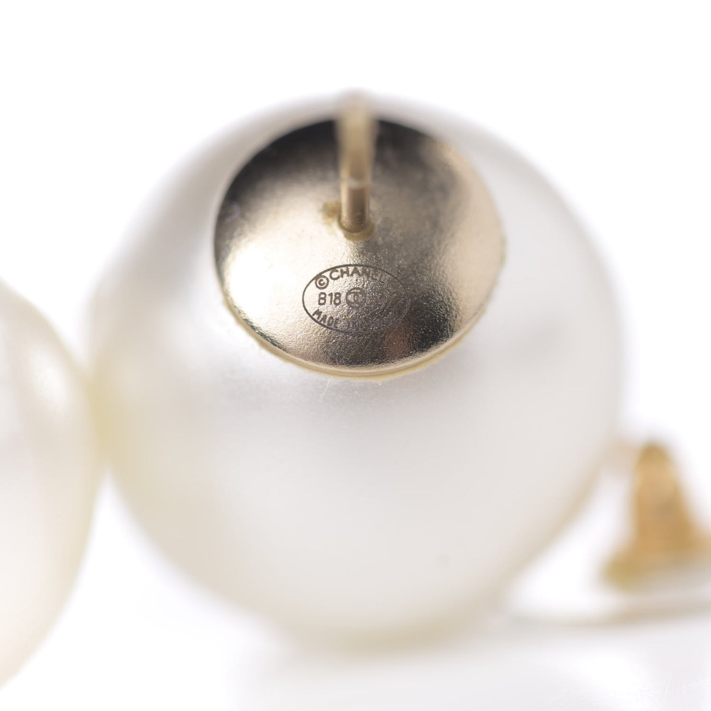 Pearl CC Large Earrings Gold