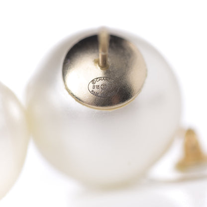 Chanel Pearl CC Large Earrings Gold 3 of 3