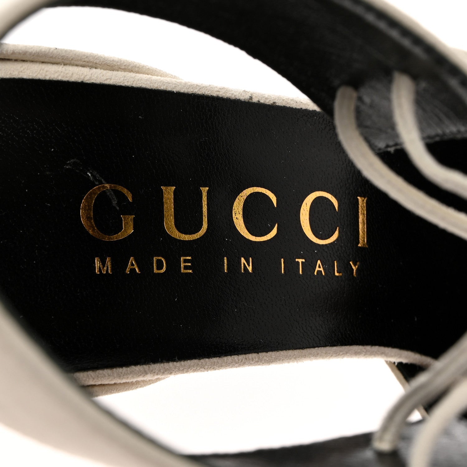 Gucci Soft Nappa Priscilla Ankle Cuff Pumps 40.5 White 6 of 7