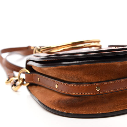 Chloe Calfskin Suede Small Nile Bracelet Bag Caramel 6 of 10