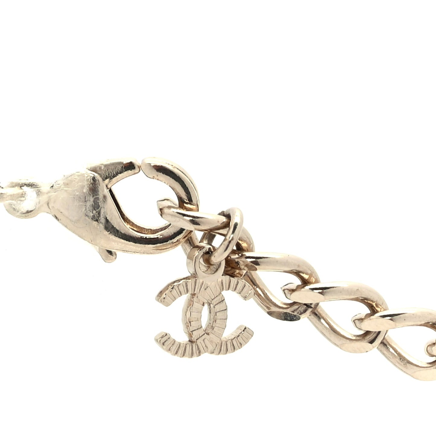 Calfskin Pearl Gripoix Chocker Necklace  Gold Multicolour