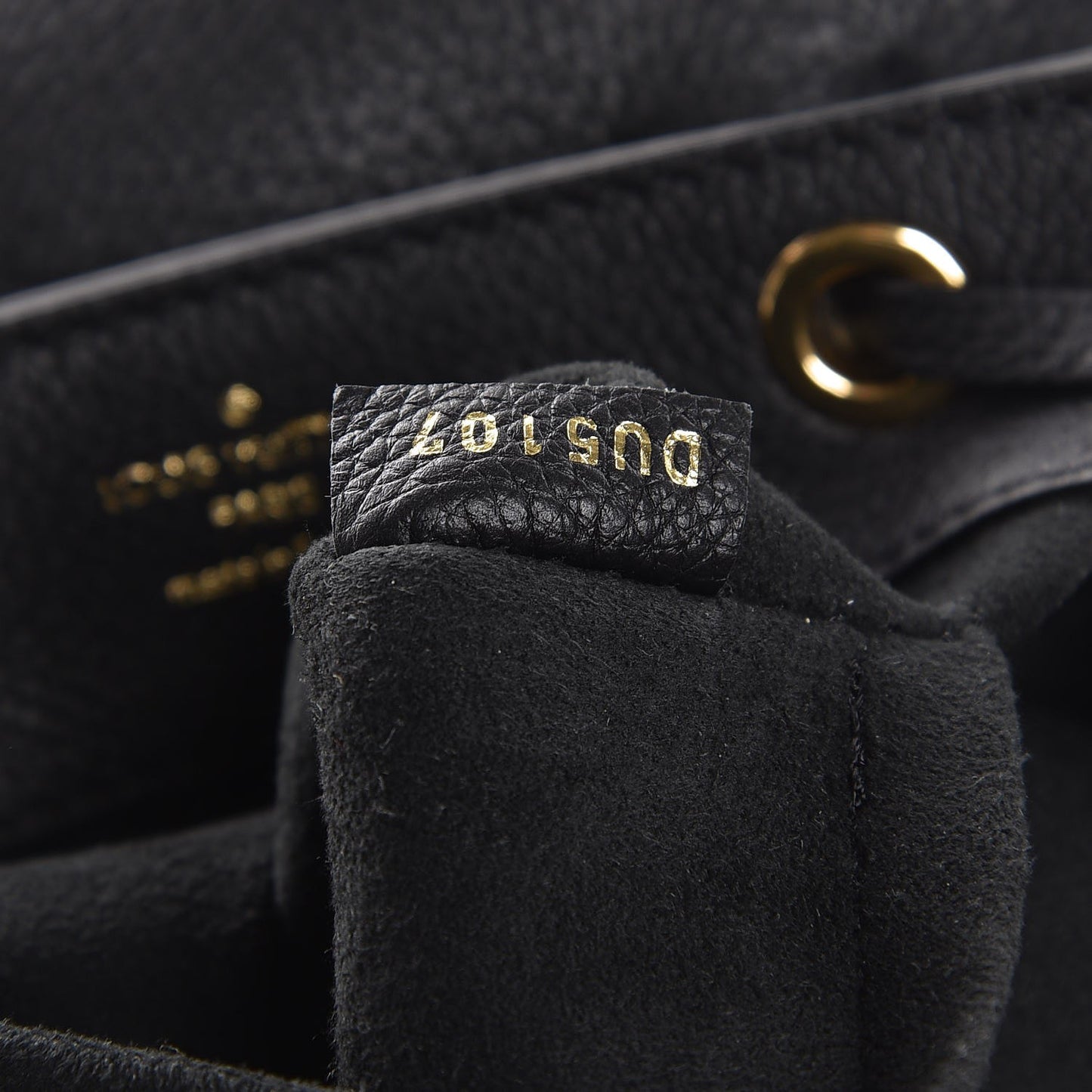 Calfskin Lockme Mini Backpack Black