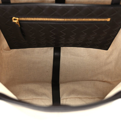 Bottega Veneta Canvas Mix Nappa Intrecciato Medium Flip Flap Tote Natural Fondant Natural/Fondant 4 of 8