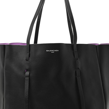 Balenciaga Veau Baltimore Double Sided Medium Everyday Tote Black Purple 10 of 13