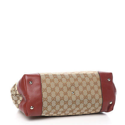 Gucci Monogram Web Medium Dressage Tote Red 4 of 10