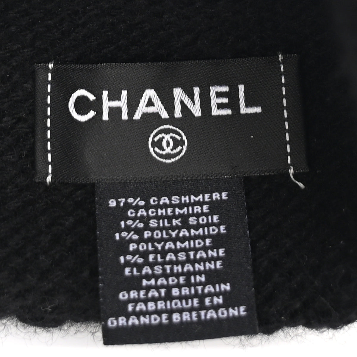 Cashmere CC Logo Beanie Hat Black