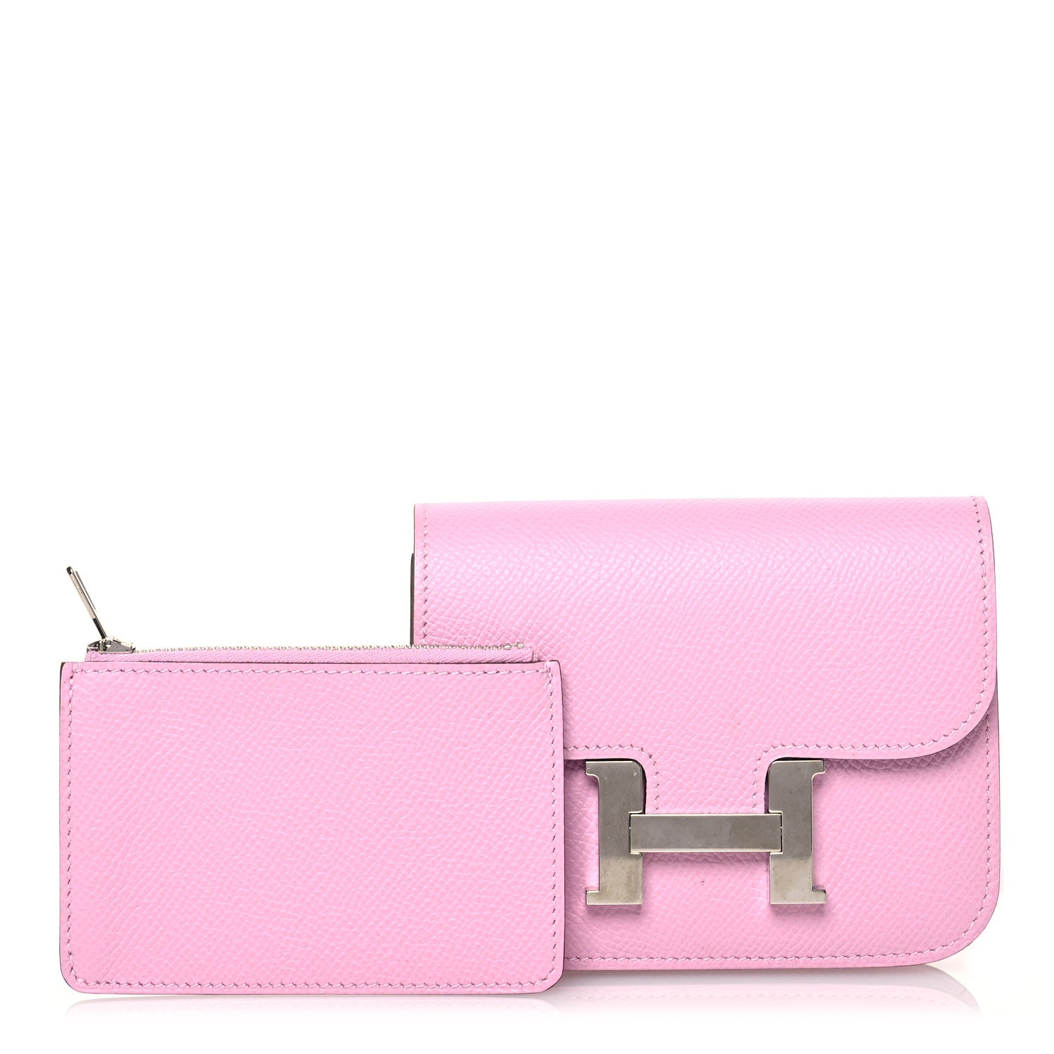 Hermes Epsom Constance Slim Wallet Mauve Sylvestre 3 of 11