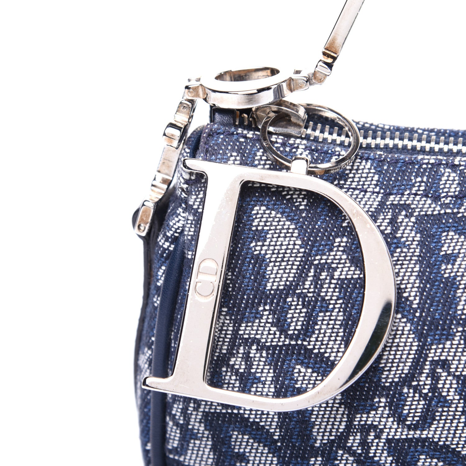 Christian Dior Monogram Shoulder Bag Blue 11 of 13